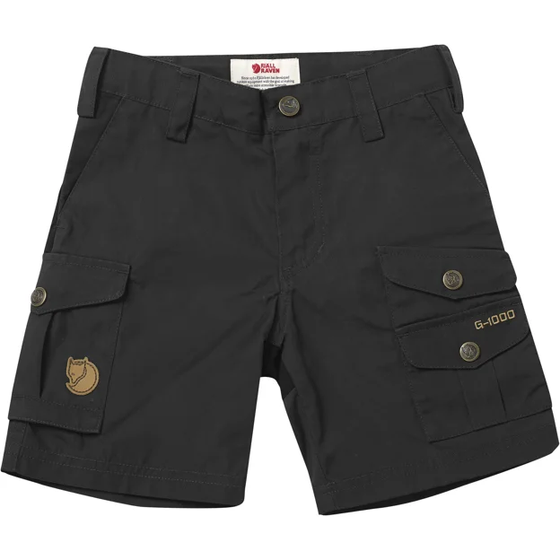 Fjällräven Kids Vidda Shorts Children’s Kids trousers Grey Main Front 17586
