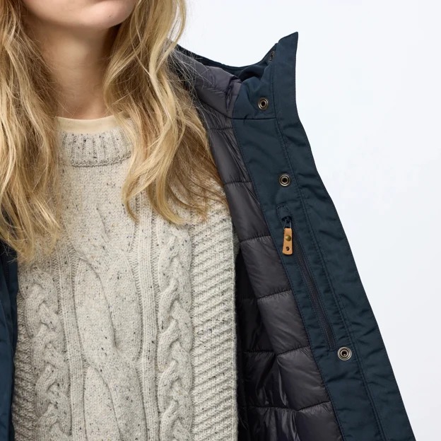 Fjällräven Kiruna Hydratic Padded Parka W Women’s Outdoor jackets Model Angle K 120359