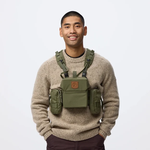 Fjällräven Lappland Bino Harness Unisex Hunting backpacks Model Angle F 120320