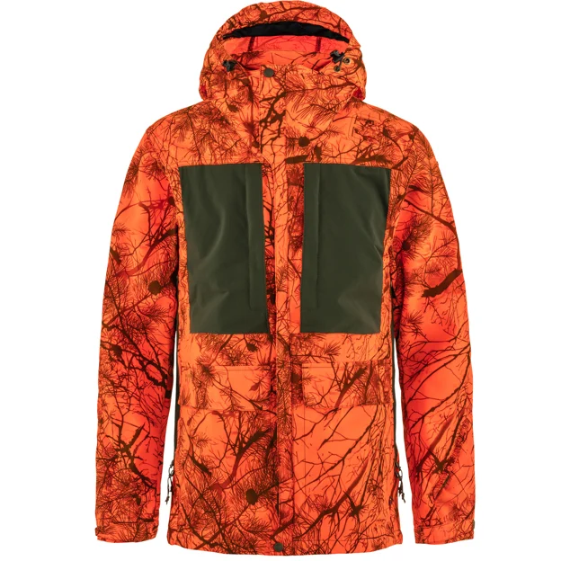 Fjällräven Lappland Hybrid Jacket M Men’s Hunting jackets Green, Orange Main Front 79718