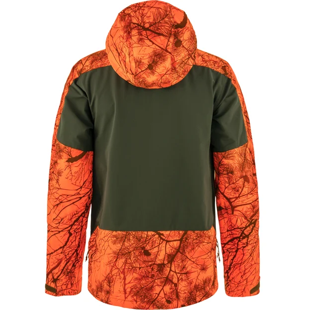 Fjällräven Lappland Hybrid Jacket M Men’s Hunting jackets Green, Orange Main Back 81152