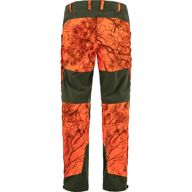 Fjällräven Lappland Hybrid Trousers M Men’s Hunting trousers Green, Orange Main Back 81153
