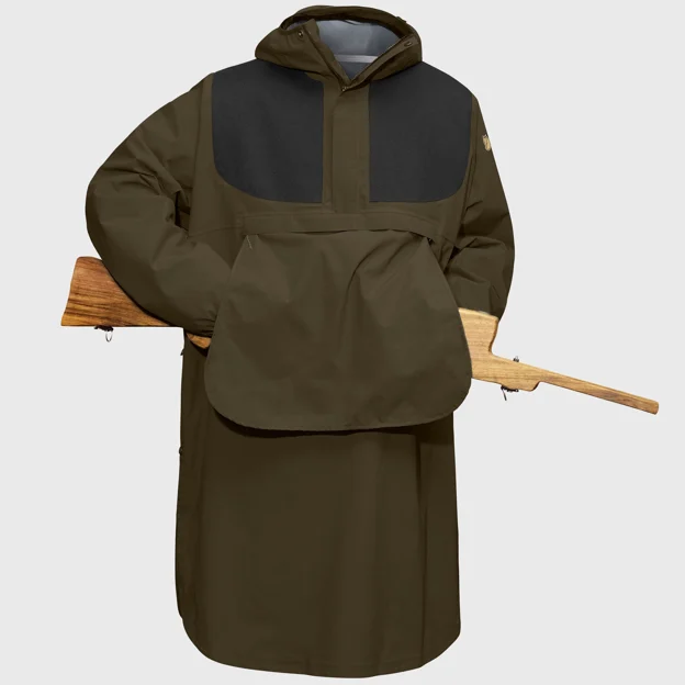 Fjällräven Lappland Eco-Shell Poncho Unisex Hunting jackets Detail Angle F 50583