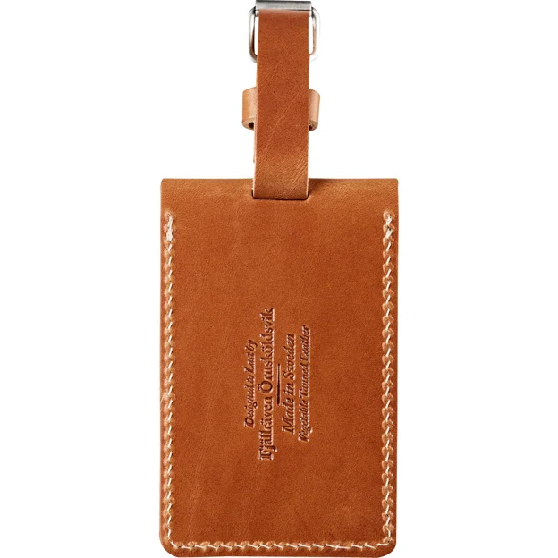 Fjällräven Leather Luggage Tag Unisex Travel accessories Brown Main Back 20046