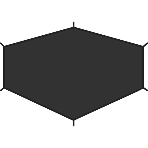Fjällräven Lite 1 Footprint Unisex Tent accessories Black Main Front 21135