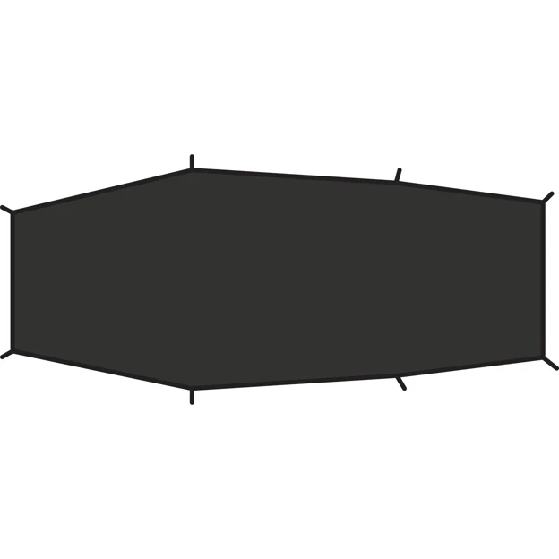 Fjällräven Lite 2 Footprint Unisex Tent accessories Black Main Front 17404