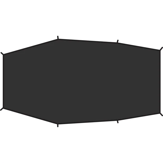 Fjällräven Lite 3 Footprint Unisex Tent accessories Black Main Front 19650