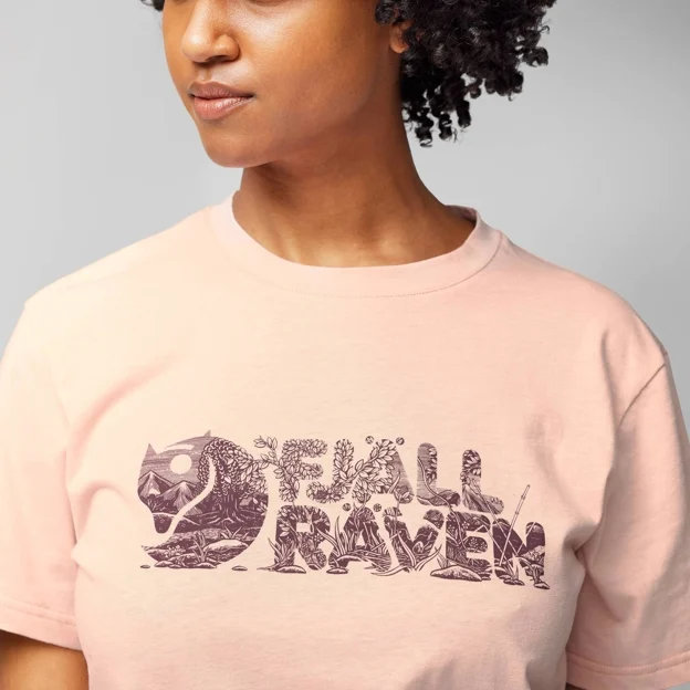 Fjällräven Lush Logo T-shirt W Women’s T-shirts & tank tops Model Model side 82241