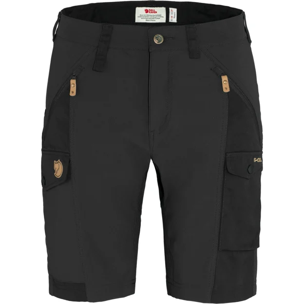 Fjällräven Nikka Shorts Curved W Women’s Shorts & skirts Black Main Front 25438
