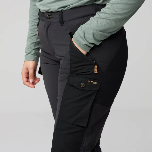 Fjällräven Nikka Trousers Curved W Women’s Trekking trousers Model Angle G 93352