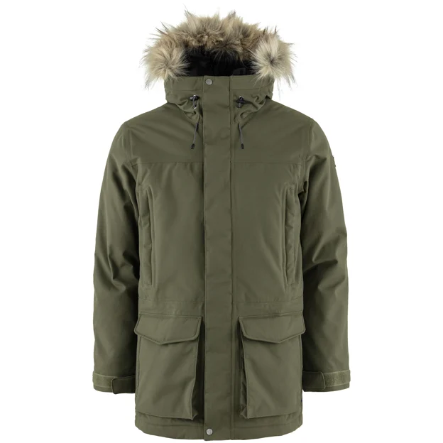 Fjällräven Nuuk Lite Parka M Men’s Parkas Green Main Front 65502