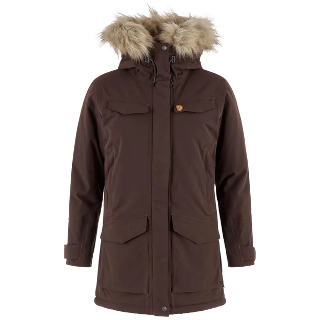 Fjällräven Nuuk Parka W Women’s Parkas Brown, Purple Main Front 104748