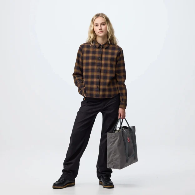 Fjällräven Övik Boxy Flannel Shirt W Women’s Shirts Model Model front 120375
