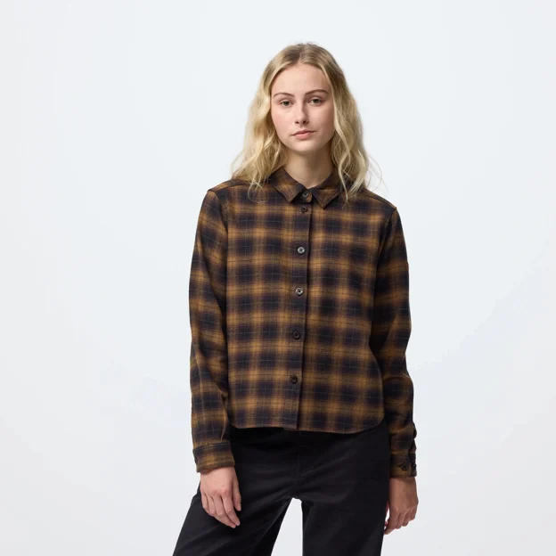 Fjällräven Övik Boxy Flannel Shirt W Women’s Shirts Model Angle F 120287