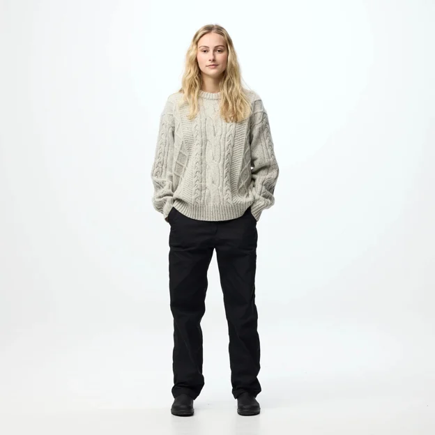 Fjällräven Övik Cable Knit W Women’s Sweaters & knitwear Model Angle J 120331