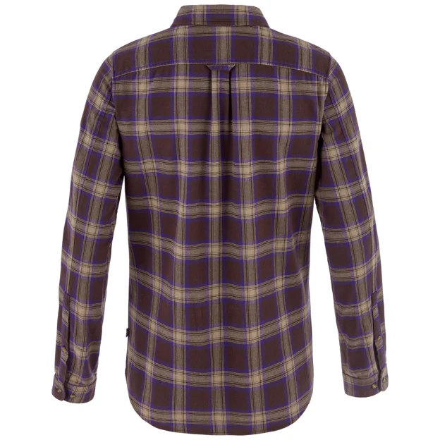 Fjällräven Övik Classic Flannel Shirt W Women’s Shirts Brown, Purple Main Back 104636