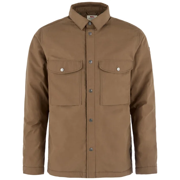 Fjällräven Övik Down Shirt Jacket M Men’s Down jackets Brown Main Front 104812
