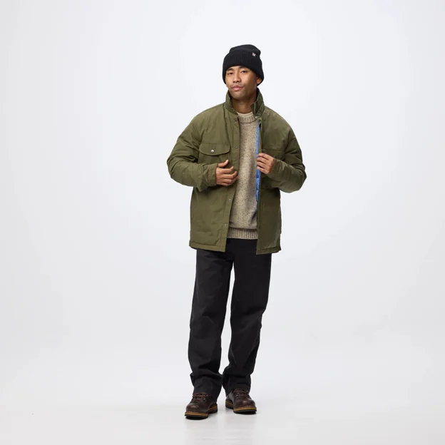 Fjällräven Övik Down Shirt Jacket M Men’s Down jackets Model Angle F 120310