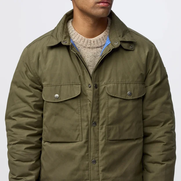 Fjällräven Övik Down Shirt Jacket M Men’s Down jackets Model Angle G 120334