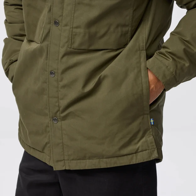 Fjällräven Övik Down Shirt Jacket M Men’s Down jackets Model Angle I 120371