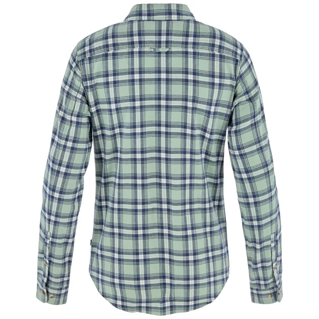 Fjällräven Övik Flannel Shirt W Women’s Shirts White, Green Main Back 104808