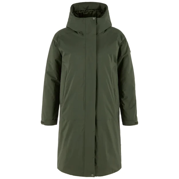 Fjällräven Övik GTX Padded Parka W Women’s Outdoor jackets Green Main Front 104649