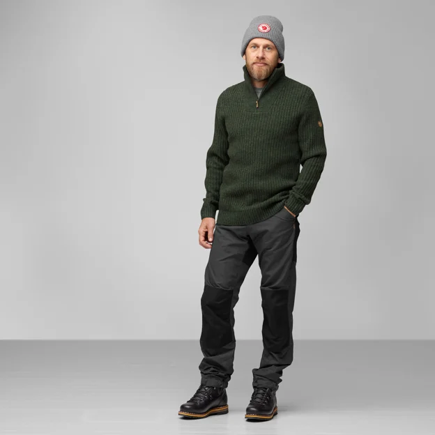 Fjällräven Övik Half Zip Knit M Men’s Sweaters & knitwear Model Model front 76014