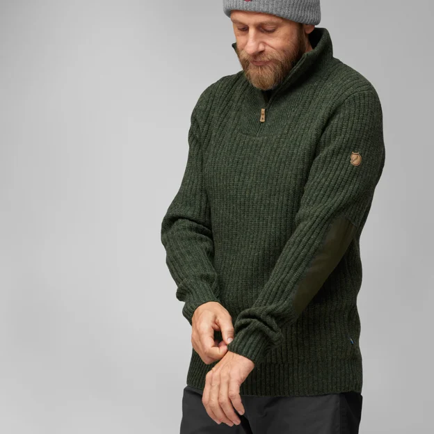 Fjällräven Övik Half Zip Knit M Men’s Sweaters & knitwear Model Model side 76016