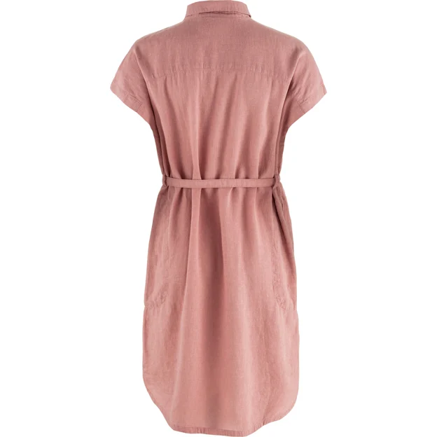 Fjällräven Övik Hemp Dress W Women’s Dresses Pink Main Back 88371