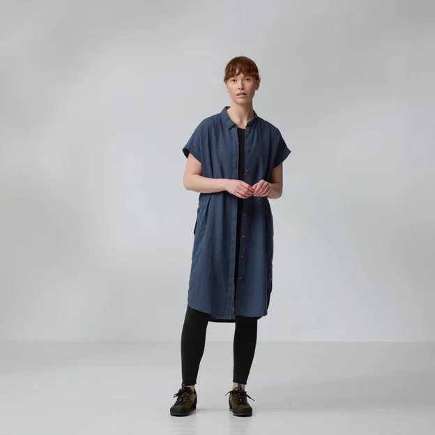 Fjällräven Övik Hemp Dress W Women’s Dresses Model Angle K 89705