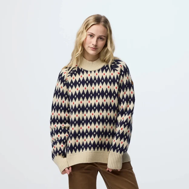 Fjällräven Övik Jacquard Knit W Women’s Sweaters & knitwear Model Model front 120130