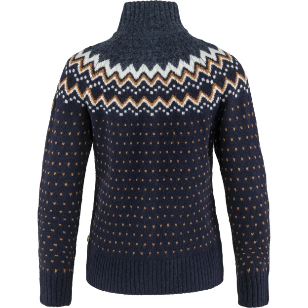 Fjällräven Övik Knit Cardigan W Women’s Sweaters & knitwear Blue Main Back 48112