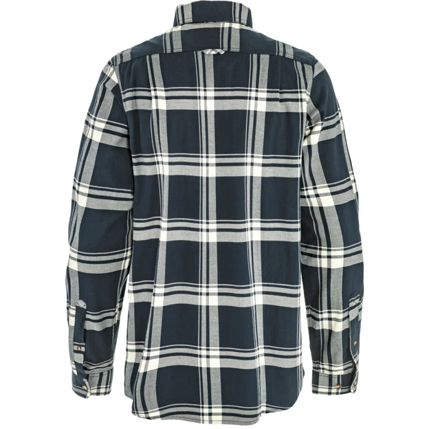 Fjällräven Övik Lite Flannel Shirt M Men’s Shirts White, Blue Main Back 100824