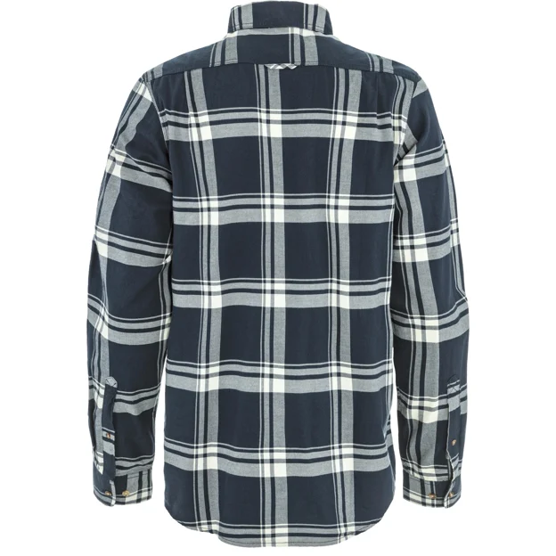Fjällräven Övik Lite Flannel Shirt M Men’s Shirts White, Blue Main Back 93229