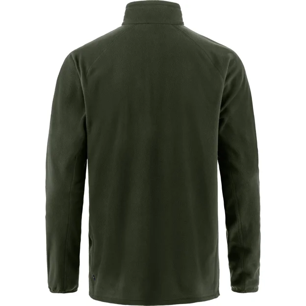 Fjällräven Övik Lite Fleece Half Zip M Men’s Outlet Green Main Back 85589