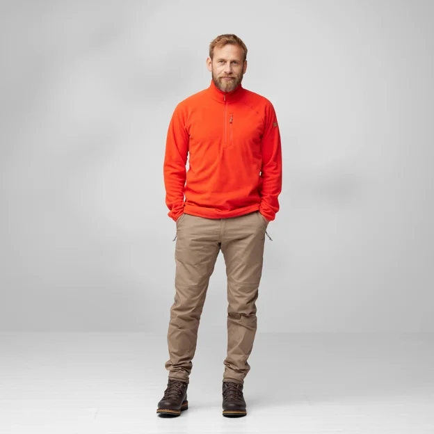Fjällräven Övik Lite Fleece Half Zip M Men’s Outlet Model Model front 85524