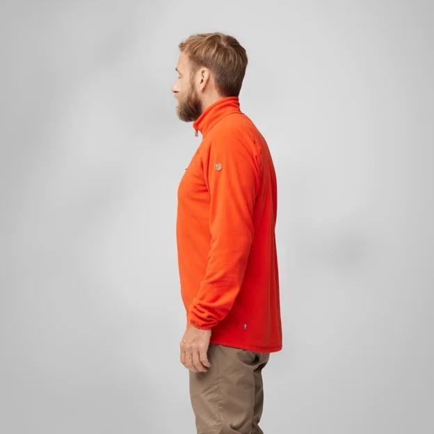 Fjällräven Övik Lite Fleece Half Zip M Men’s Outlet Model Model side 85526
