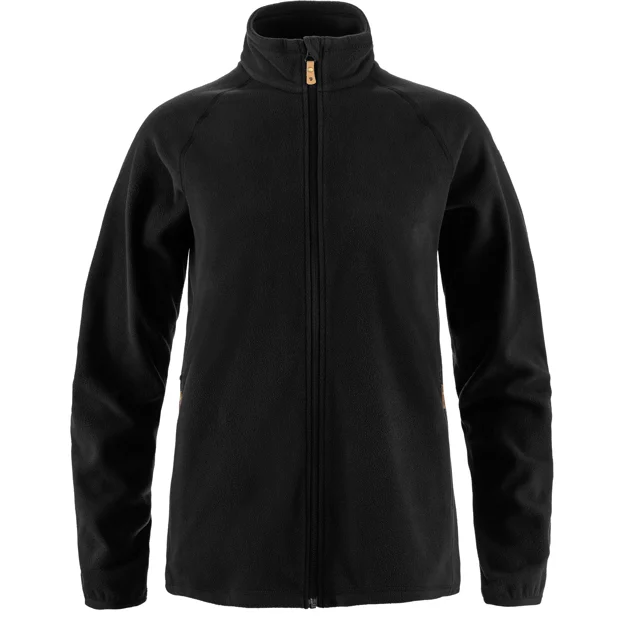 Fjällräven Övik Lite Fleece Jacket W Women’s Fleeces Black Main Front 79925