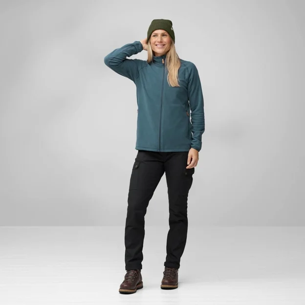 Fjällräven Övik Lite Fleece Jacket W Women’s Fleeces Model Model front 85542