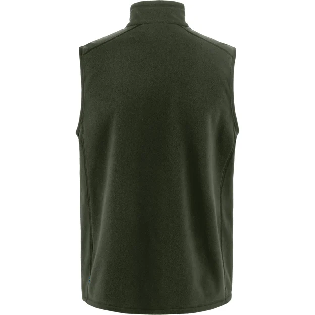 Fjällräven Övik Lite Fleece Vest M Men’s Vests Green Main Back 85595