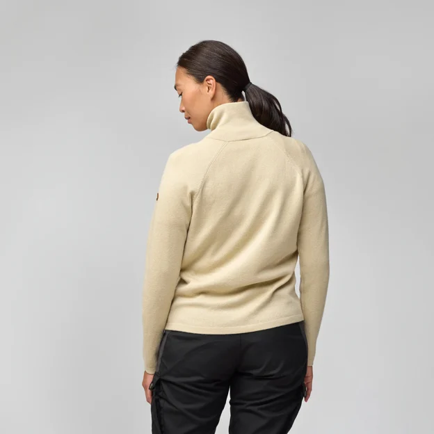 Fjällräven Övik Lite Half Zip W Women’s Sweaters & knitwear Model Model back 94810