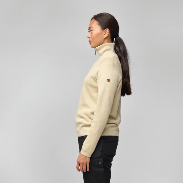 Fjällräven Övik Lite Half Zip W Women’s Sweaters & knitwear Model Model side 94489