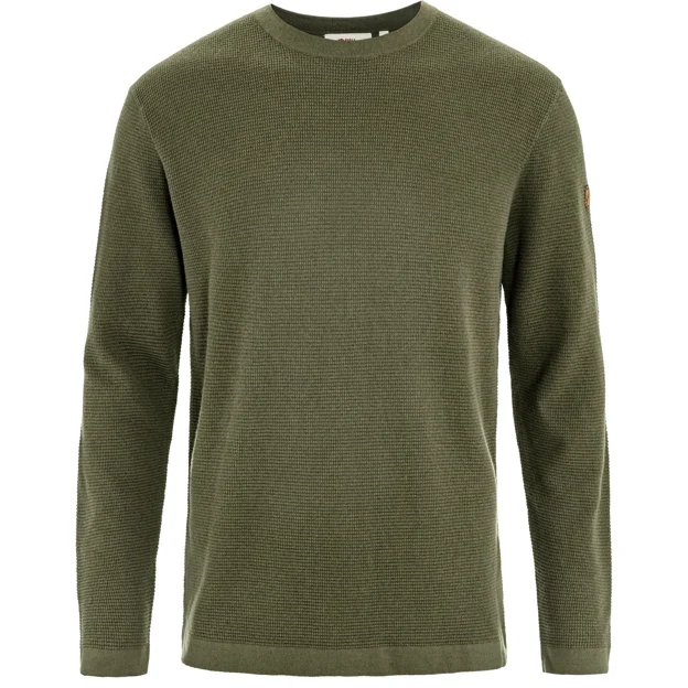 Fjällräven Övik Lite Knit Sweater M Men’s Sweaters & knitwear Green Main Front 96393