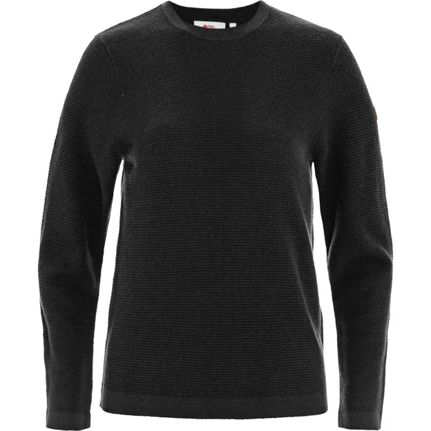 Fjällräven Övik Lite Knit Sweater W Women’s Sweaters & knitwear Black Main Front 125659