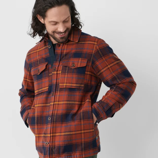 Fjällräven Övik Lite Padded Shirt M Men’s Shirts Detail Angle F 60228