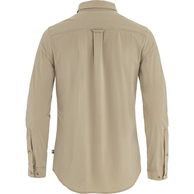 Fjällräven Övik Lite Shirt LS W Women’s Shirts Beige Main Back 100713