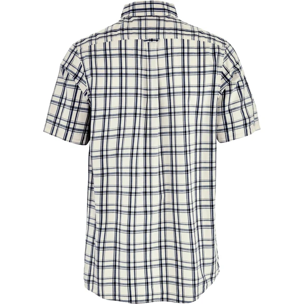 Fjällräven Övik Lite Shirt SS M Men’s Shirts White, Blue Main Back 100826