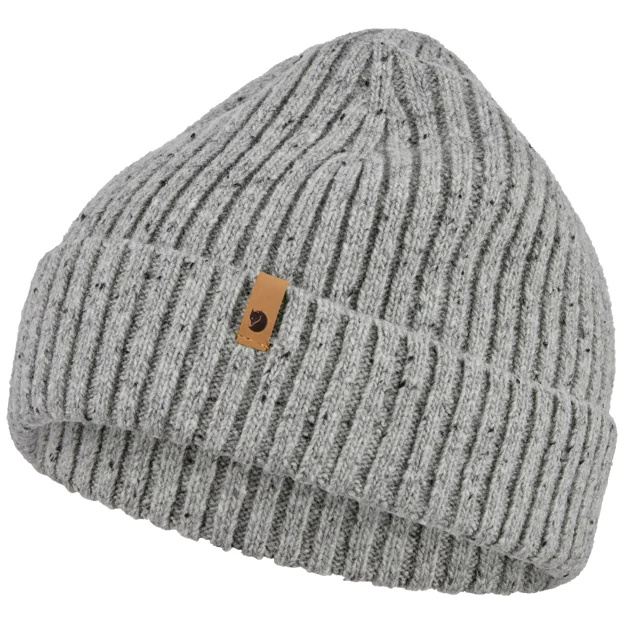 Fjällräven Övik Neps Beanie Unisex Caps, hats & beanies Grey Main Front 104670
