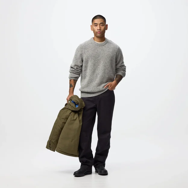 Fjällräven Övik Neps Knit Sweater M Men’s Sweaters & knitwear Model Model front 120107
