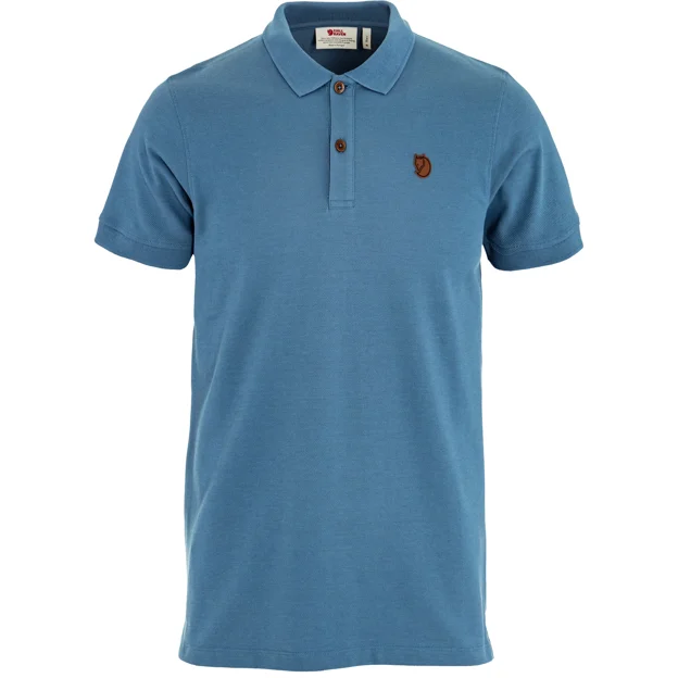 Fjällräven Övik Polo Shirt M Men’s T-shirts & tank tops Blue Main Front 100827